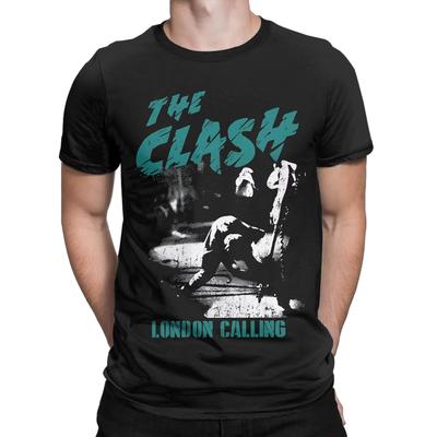 The Clash London Calling T Shirt for Men and Women  Vintage T-Shirts O Neck Tee Shirt Short Sleeve Clothes