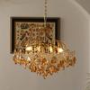 Romantic Crystal Chandelier French American Retro Bedroom Dining Room Living Room Cloakroom Light Luxury Lamps Pendant Lights