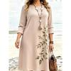 Autumn and winter women's long-sleeved casual dress