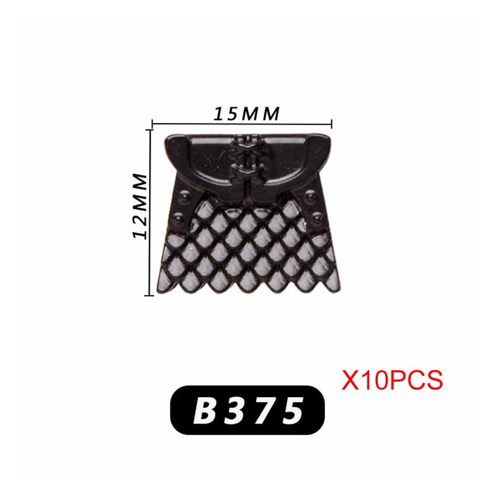 10PCS SET Medieval Times Weapon Accessories Armor Helmet Assembly Scenes Building Blocks DIY Toy Accessories For Children Gifts