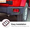 Rear Fog Lamp Protector Cover Light Taillight Metal Decoration For Jeep Wrangler JK 2007-2017 Exterior Accessories