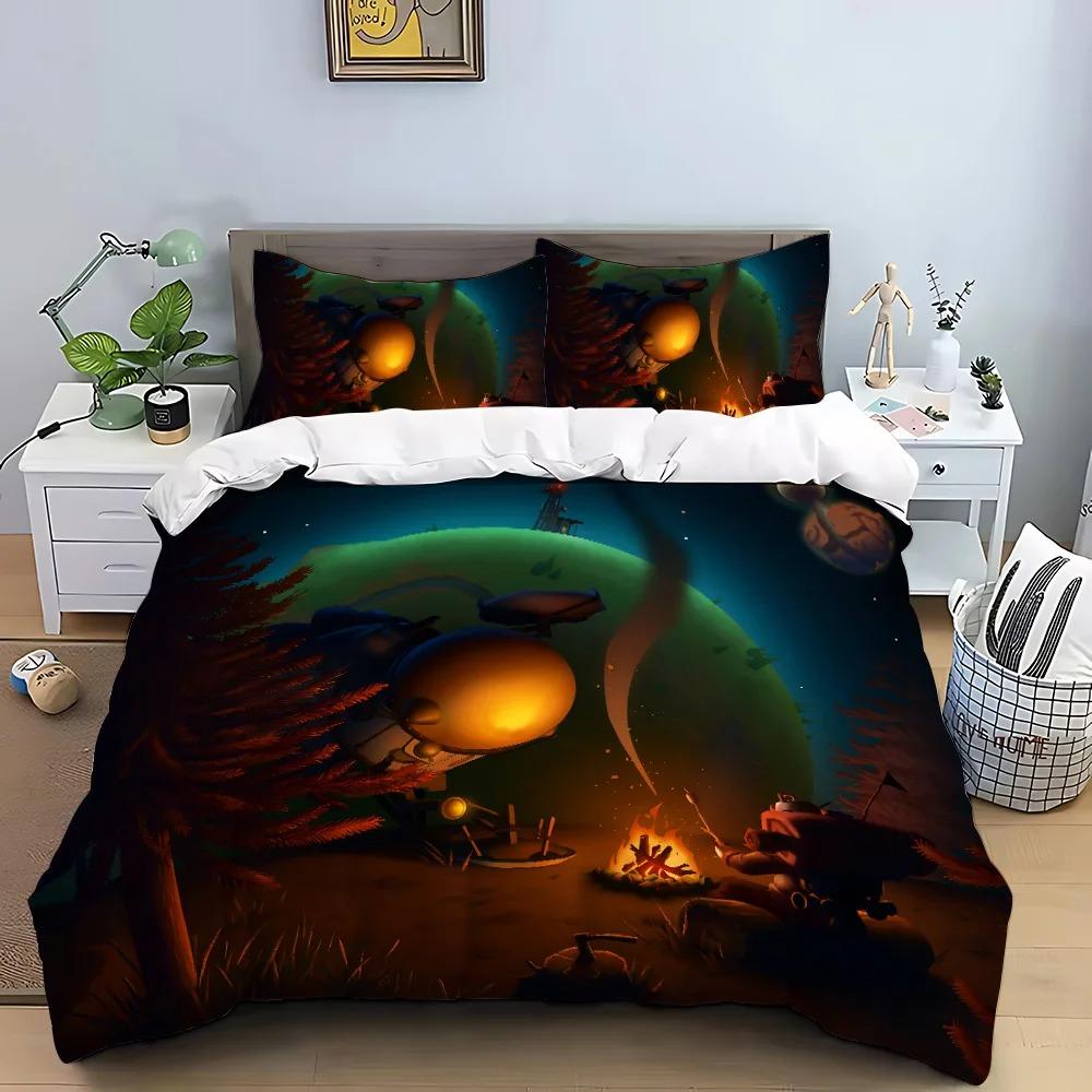 Game Outer Wilds Duvet Cover Pillowcase Bedding Set Adult Boy Girl Beroom Decoration Children Single Double Large Size