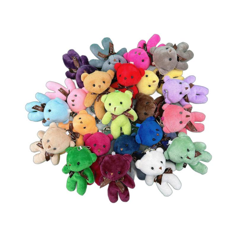 Portachiavi Ciondolo Tuta Peluche Orsacchiotto - Piccolo Giocattolo Regalo
