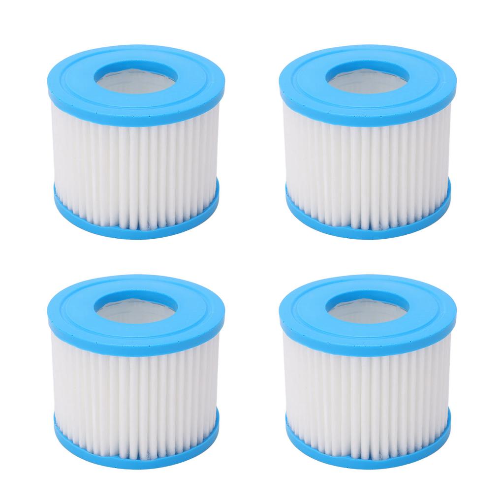 4Pcs Spa Filter Cartridge 104mm OD 52mm ID 80mm Height Accessory Set Kit for Pump Pool