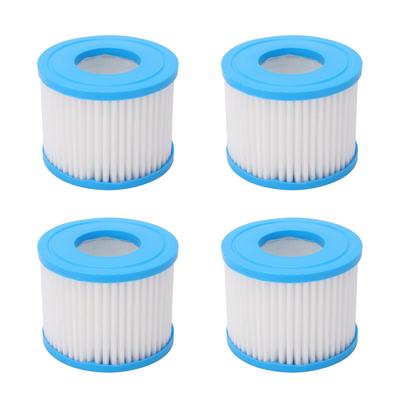 4 ks Spa filtrační vložka 104 mm vnější průměr 52 mm vnitřní průměr 80 mm výška Sada příslušenství pro čerpadlo bazén