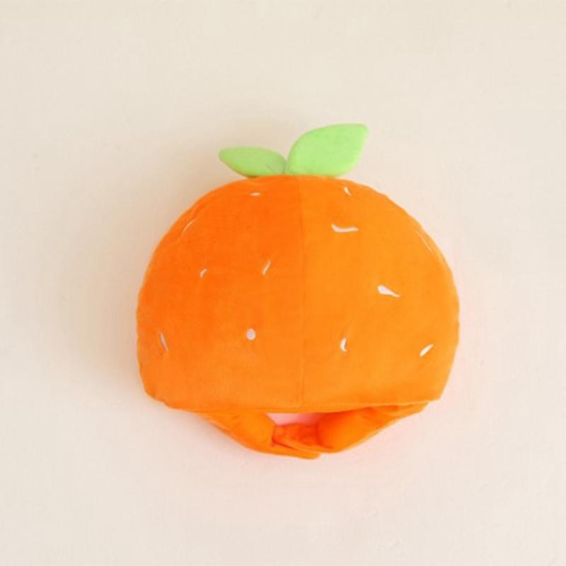 Ny Rolig Satsumas-Huvudbonad Plysch Satsumas-Hatt Tecknad Frukt-Huvudbonad Hatt Fotorekvisita för Kvinnor Män Gåvor
