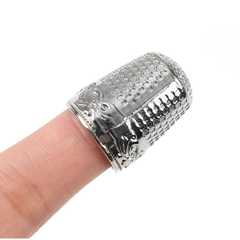 2pcs Retro Finger Protector Antique Thimble Ring Handworking Needle Thimble Needles Craft Household DIY Sewing Accessories