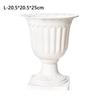 2pcs Wedding Pedestal Style Plastic Containers Flowerpot Roman Flower Vase  Flower Arrangement