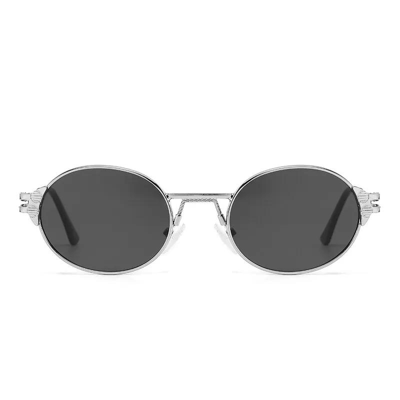 Y2k Retro Steampunk Sunglasses for Men Women Round Spring Metal Sun Glasses Eyewear UV400 Designer Sunglasses Gafas De Sol Mujer