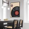 1pc Nordic Vintage Vinyl Records Poster Self-adhesive Art Waterproof Paper Sticker Coffee House Bar Room Wall Decor