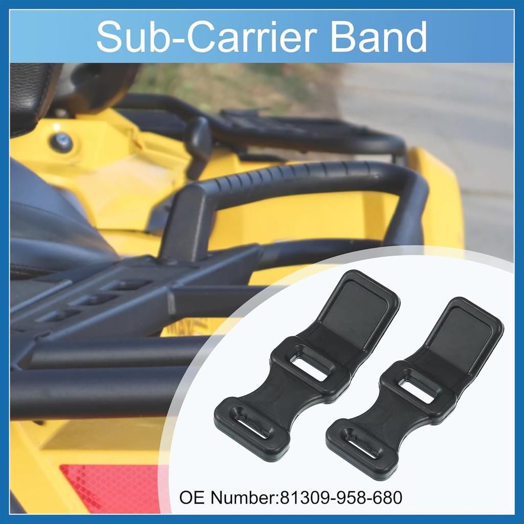2 Pcs Rear Rack Door Rubber Straps Sub-Carrier Band for Honda ATC200E ATC200ES TRX200 TRX250 TRX300 TRX300FW TRX350 TRX350D 1982-1995 Replace