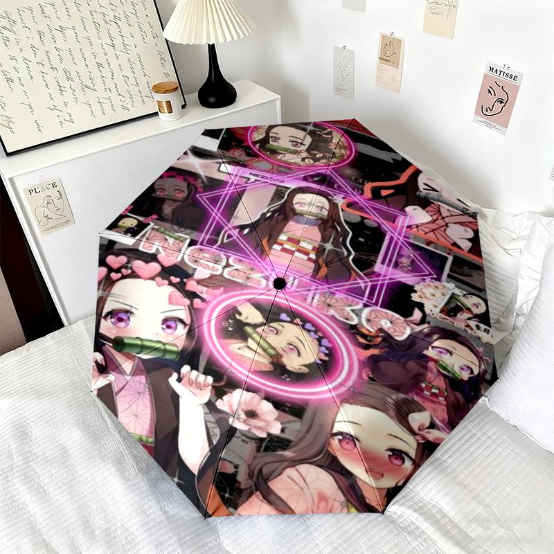 Japanese-style Cartoon Demon Slayer Kamado Tanjiro & Kamado Nezuko Umbrella Including Home Travel and Outdoor Activities Multi Functional Umbrella 31