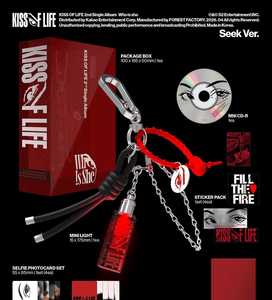 KISS OF LIFE [Who is she] 2nd Single Album (SEEK ver.)