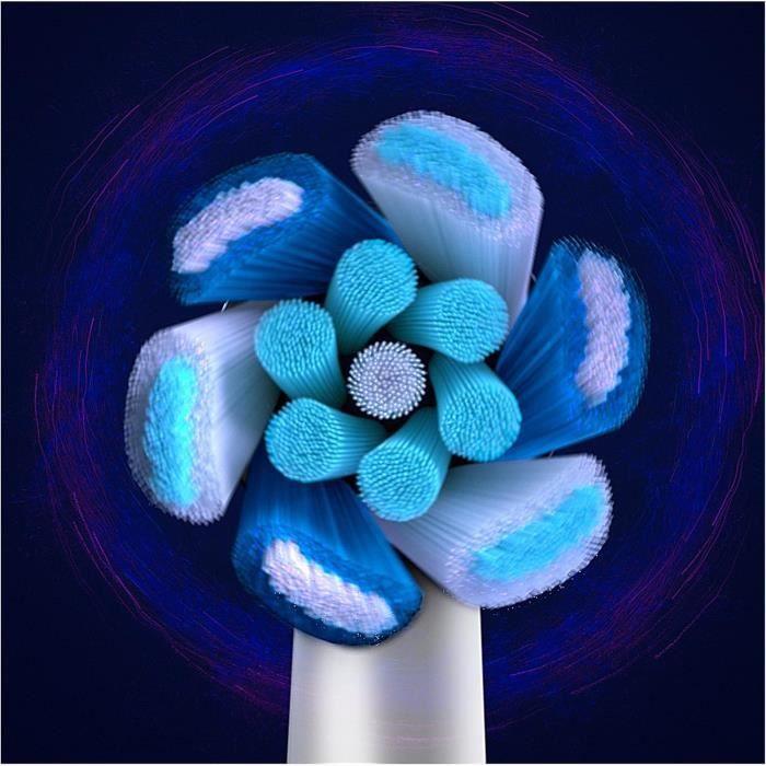 Brossettes de rechange - Oral-B - iO Ultimate Clean - Lot de 8 - Élimination plaque dentaire - Brins imbriqués