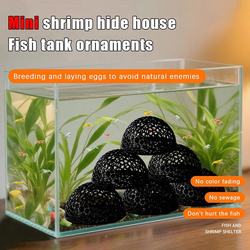 3D Printed Hiding Cave Shelter Ornaments For Small Fish Shrimp To Breed, Play And Rest,Fish Tank Accessories Aqaurium Decoration