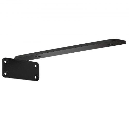 VEVOR Shelf Bracket, 10”L x 4”W x 1.6”H, 6 Pcs Heavy Duty Floating Shelf Brackets, Brackets for Shelves, 5mm Thick Matte Black L Shelf Bracket