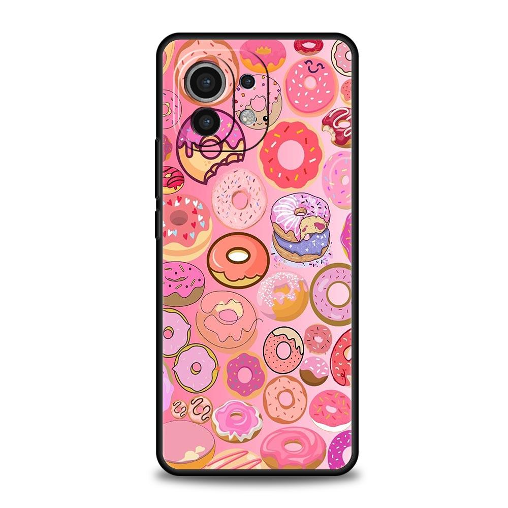 

Phone Case Cover for Xiaomi Mi 17 15 14 13 12 11 Ultra 15T 14T 13T 12T 11T Pro Lite 5G Soft TPU Capas Donuts Cute Fundas Capas Xiaomi 13 Pro