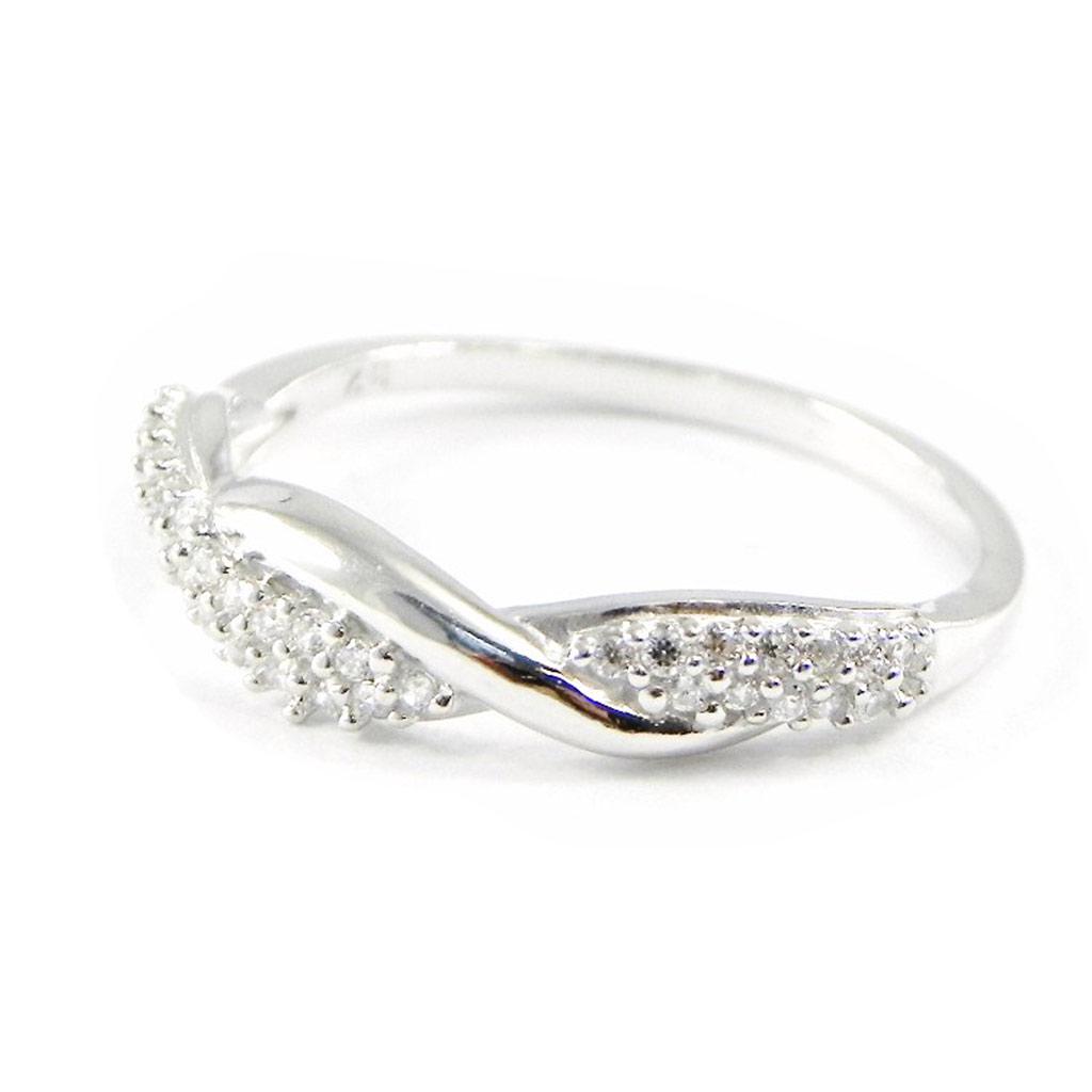 Silver Ring 'Goddess' White Silver (rhodium) - 5 Mm