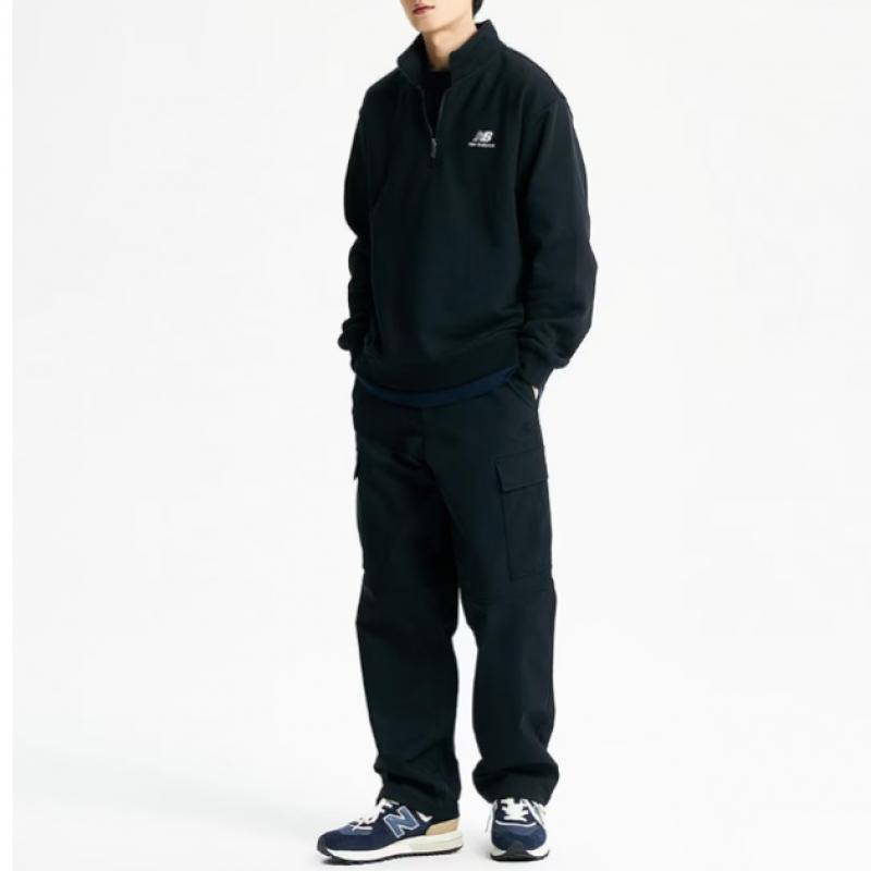 New Balance Half Club New Balance New Balance Common Team Stacked Brushed Half Zip Up