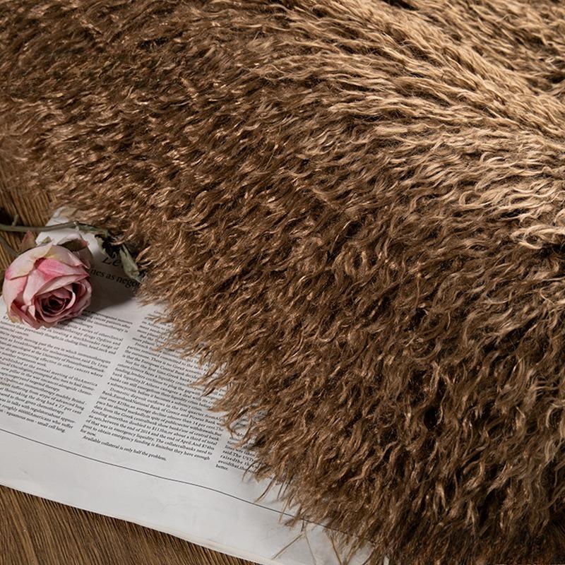 Beach Wool Plush 6cm Long Hair Cashmere Kig Animal Hair Wool Cotton Doll Fried Wool Hand-made Fabric Background Fabric Patchwork