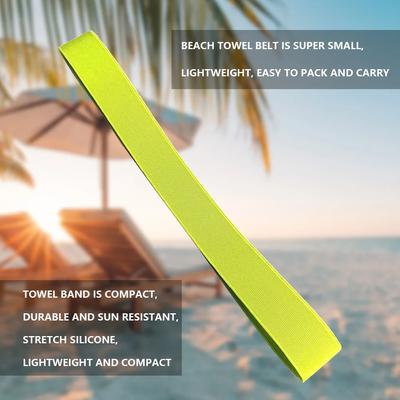 1pc Towel Bands Beach Chair Towel Clip Elastic Towel Bands Strap Rubber Beach Towel Holder for Summer Pool Beach Lounge Chairs