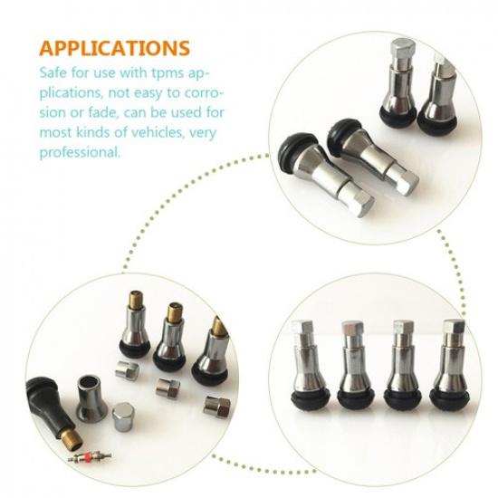 4 Sets Tire Pressure Caps Plastic Car Tire Caps Tire Stem Cover Bike Tire Caps