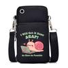 Casual mobile phone bag cute printing new messenger bag Korean version versatile small bag vertical change bag