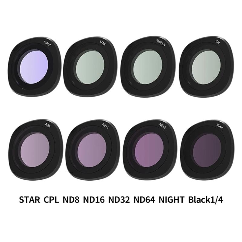 Protective Waterproof Lens Filter For Action Cameras High Light Transmission Scratch Resistant Aluminum Alloy Frame