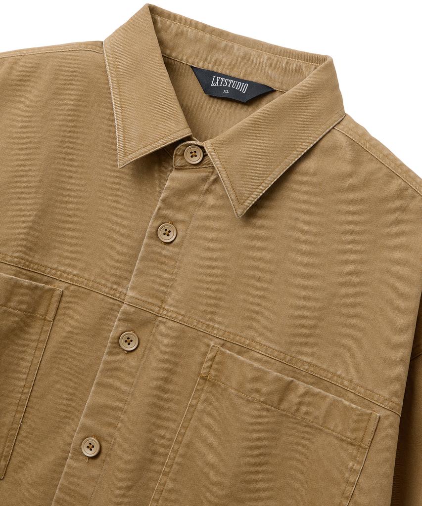 LXT Cotton Washed Overshirt Jacket [Camel]