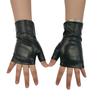 Fingerlose Punk-Stil Handschuhe Strapazierfähiges PU-Leder Für Motorrad Outdoor Halloween-Aktivität