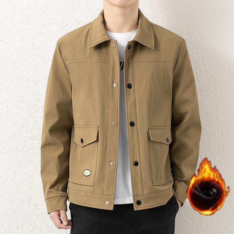 Jacket Men's Plus Size Men's Autumn and Winter Jacket Fashion Large Size Casual Fashion Workwear Men's Loose Jacket Top