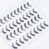 2026 False Eyelashes One Piece Natural Curl Pocket Sweet False Eyelash Tuft Women's Group Short 20 Pairs