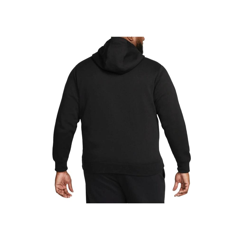 Nike Men's Sportswear Club Fleece Full-Zip Hoodie 'Black/White' BV2645-010