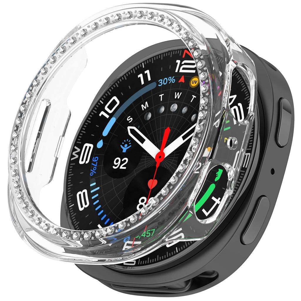 Diamond Case for Samsung Galaxy Watch 8 40mm Hollow Protector Shell smartwatch Accessories for galaxy watch 8 44mm Bumper Cover