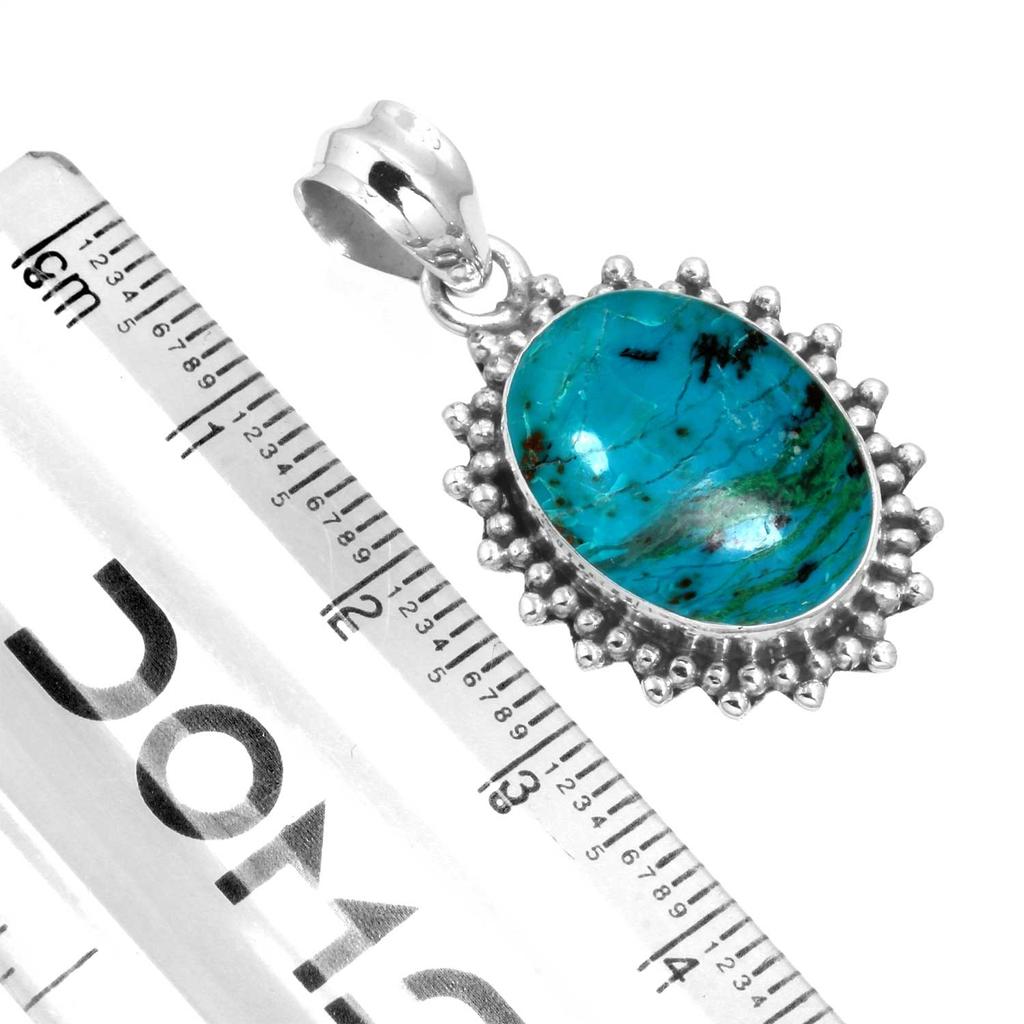 925 Sterling Silver Pendant Women Gemstone Handmade Jewelry Friendship Day Gift Amazonite Angelite Blue Opal Botswana Agate Mohave Azurite Chrysocolla