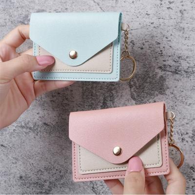 Portafoglio in Pelle Porta Carte di Credito Business Portafoglio Corto Colore Caramella Portamonete