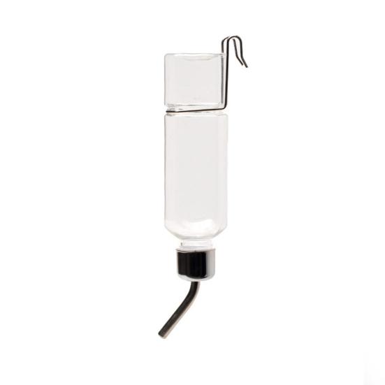 Automatický dávkovač vody pro domácí mazlíčky Hamster Cat Klec Závěsný Bez kapání Krmítko na vodu 180ml 350ml Průhledná láhev s nerezovou tryskou pro malá střední domácí mazlíčky