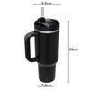Kuangjie 40oz Ice Buster Becher, Großer 304 Edelstahl Isolierter Griffbecher