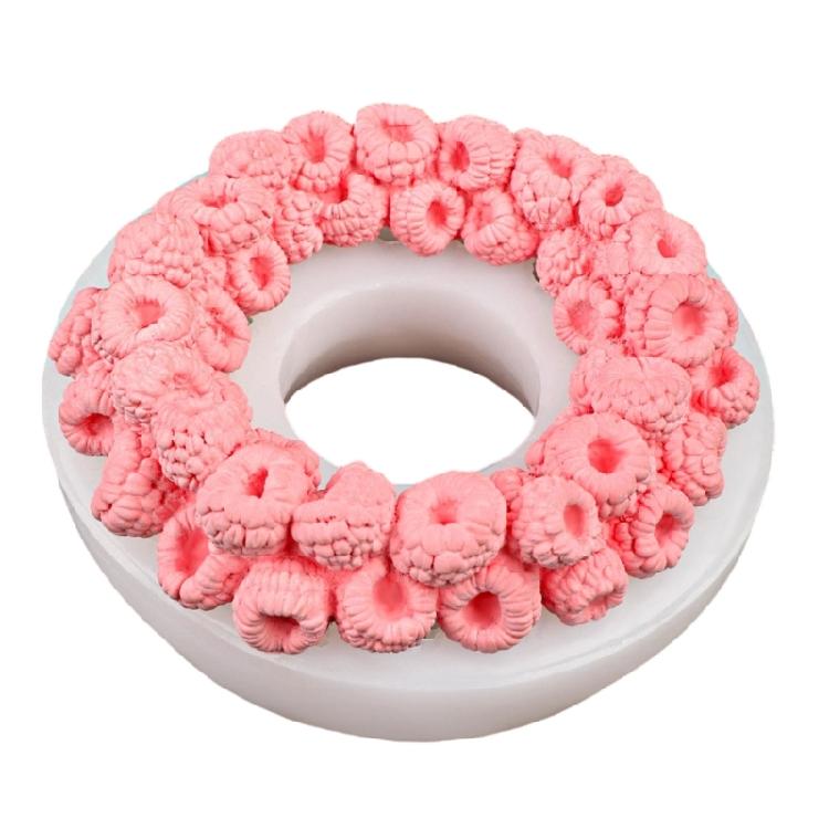 Easy Cleaning Silicone Baking Molds With Raspberry Design Decorative Dessert Bakewares For Handmade Cakes And Craft Supplies