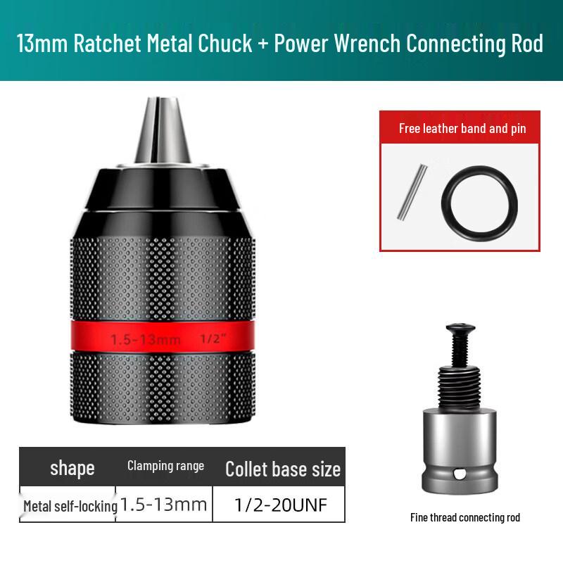 Ratchet Drill Chuck & Electric Wrench Adapter Kit