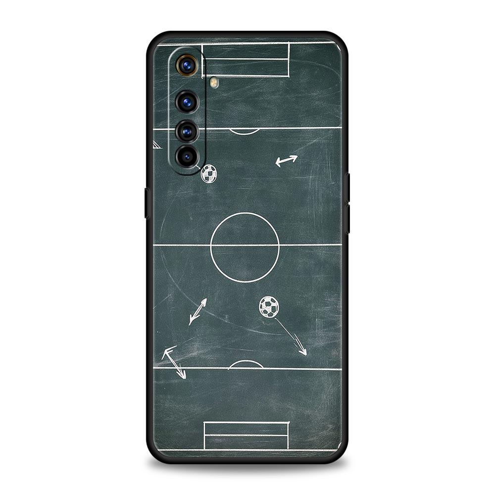 Football Basketball Tactical Board Case For Realme C67 C63 C55 C53 C35 C25 C21 GT 2 3 5 6 10 11 12 13 Pro Soft TPU Phone Cover