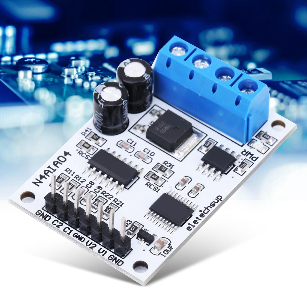 4?20MA RS485 Voltage Current Analog Collector Acquisition ADC Modbus RTU 03 06