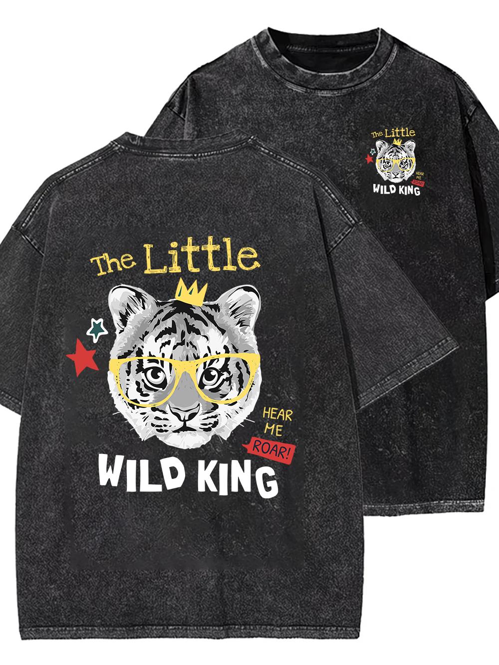 

DI TIGER Printed Cotton Acid Washed Exclusive Graphic Unisex T Shirt Cool Vintage Streetwear Unisex Tshirts Tee for Unisex Women S