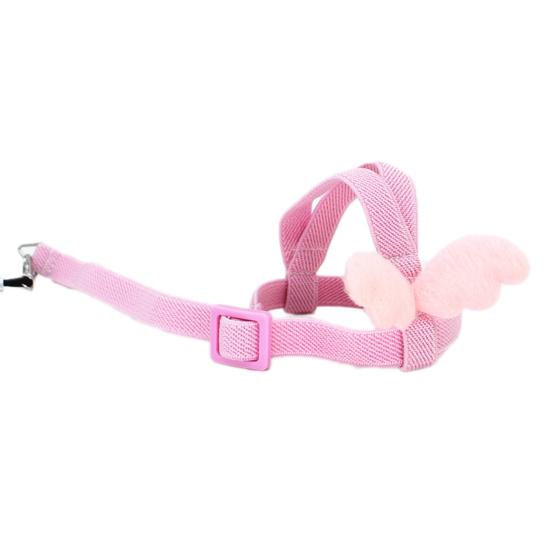 Flexibles Papageiengeschirr Leine Outdoor-Training Traktionsseil mit Engelsflügel