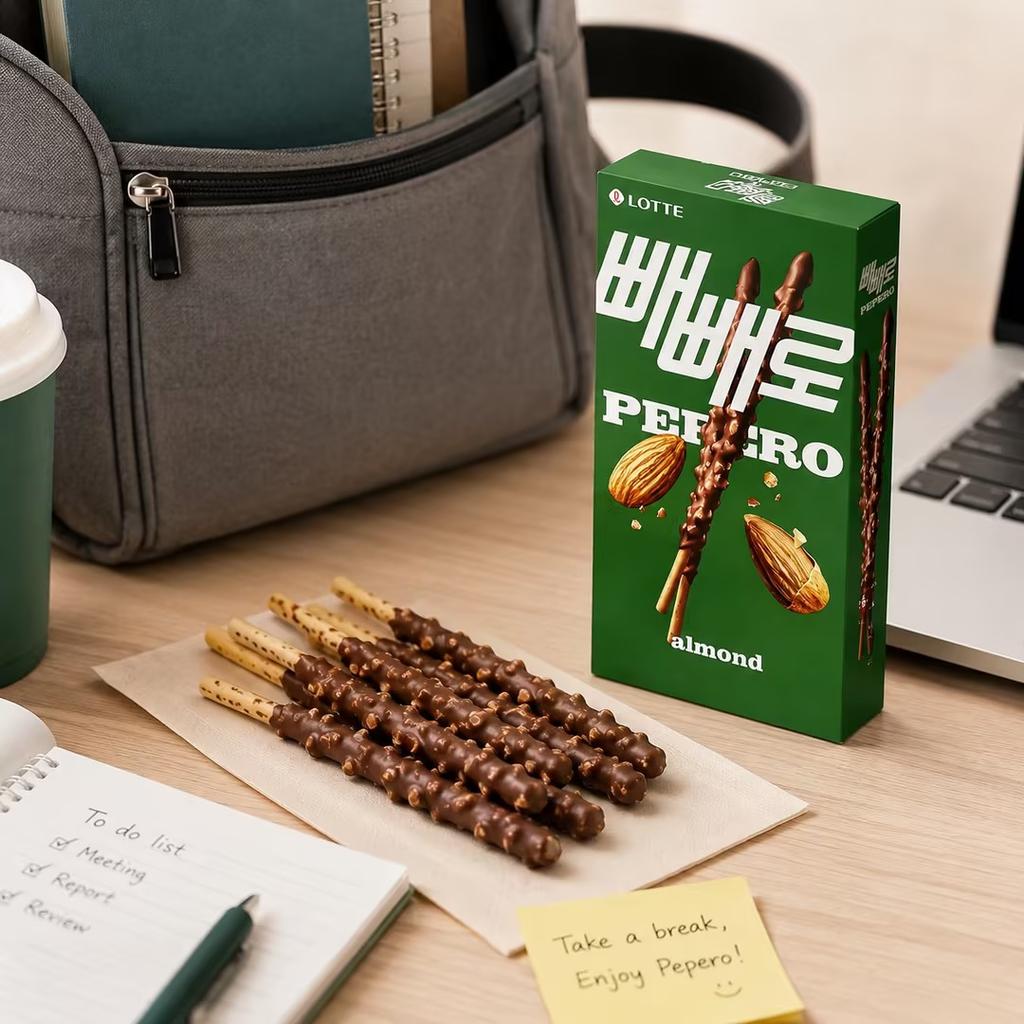 Lotte Pepero Mandel Schoko Keksstäbchen 32g