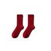 Ruffle New Year Women's Socks Dots Horse Year Red Socks Autumn Winter Red Socks  Festivals