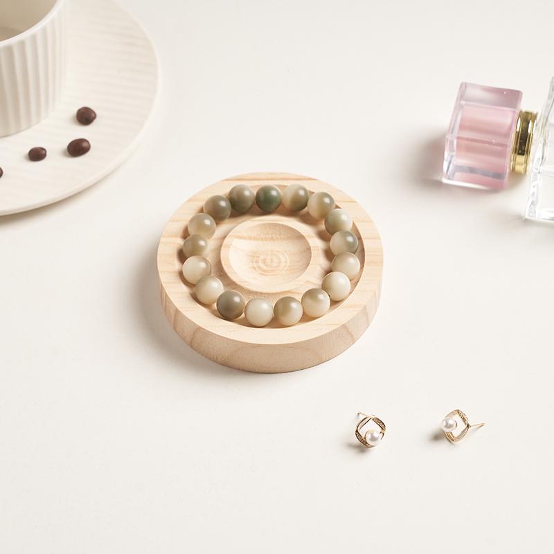 Vassoio Espositore in Legno Massiccio per Braccialetti e Bangles per Fotografia di Gioielli