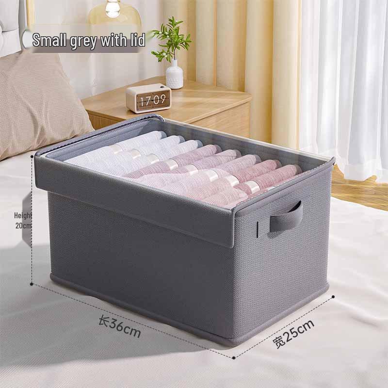 Foldable Fabric Organizer: Clothes, Underwear & Pants Storage Box for Wardrobe