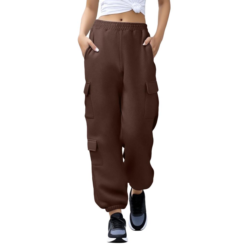 Women's Workout Pants Casual Loose Wide-Leg Pants Cotton Jogging Pants Fashion Trends