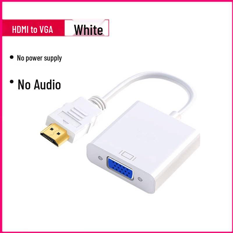 HDMI to VGA Converter Adapter Cable for Computers and Projectors
